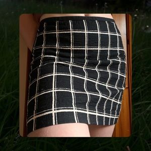 Madewell Windowpane Skirt